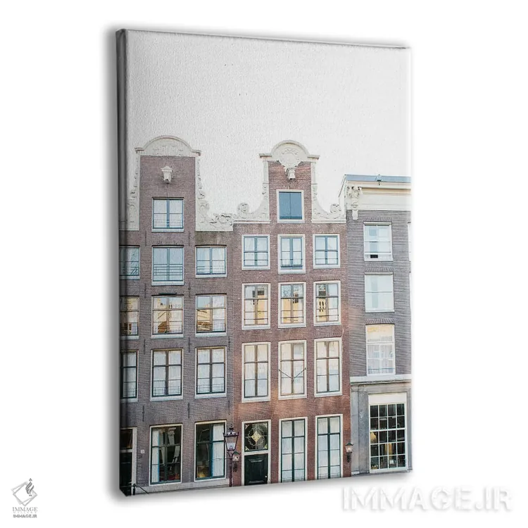 تابلو دکوراتیو Amsterdam,خانه های کانالی شماره ۲، آمستردام اثر لاولی لیتل هوم کو - نمای پرسپکتیو محصول
