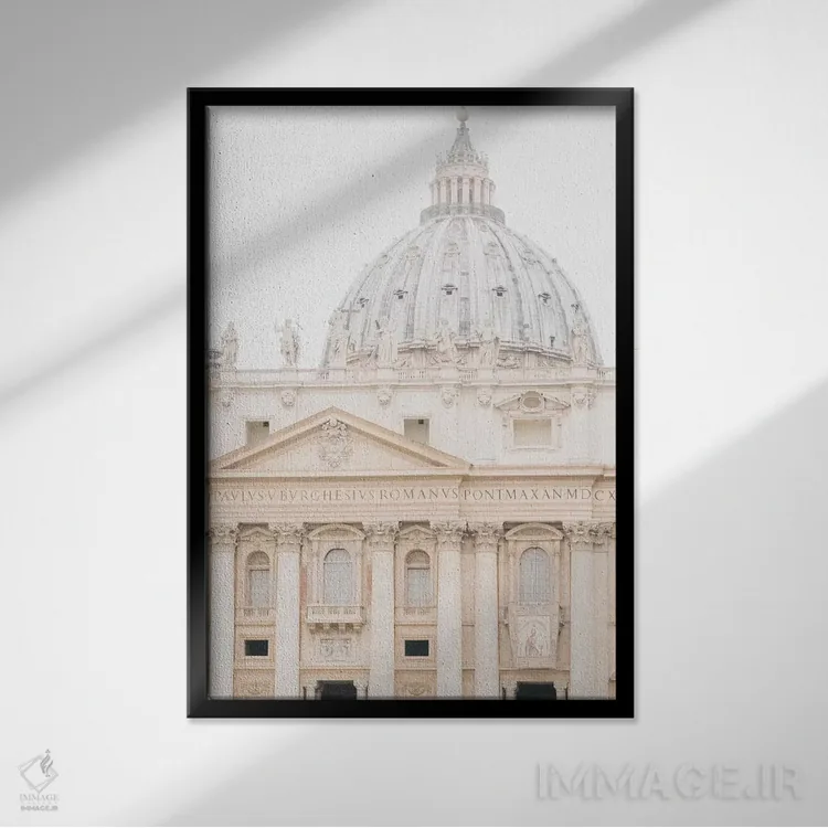 تابلو دکوراتیو Rome, Italy,ساختمان، رم، ایتالیا اثر لاولی لیتل هوم کو - نمای قابدار مشکی