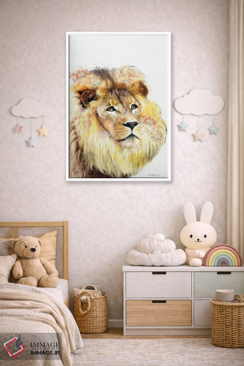 تابلو دکوراتیو شیر ویلدساید اثر لولا دیزاین - D5W