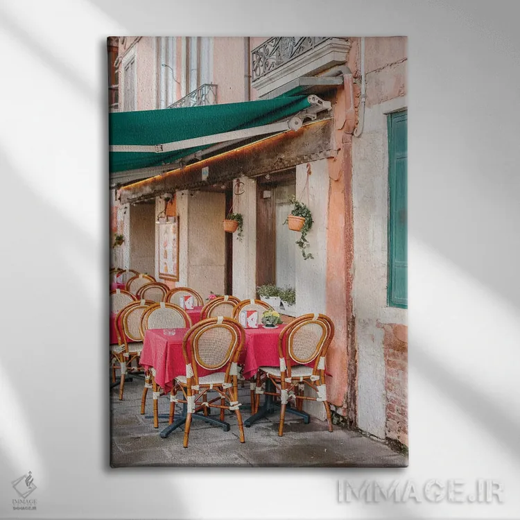 تابلو دکوراتیو Venice, Italy,کافه، ونیز، ایتالیا اثر لاولی لیتل هوم کو - نمای روبهرو روی دیوار
