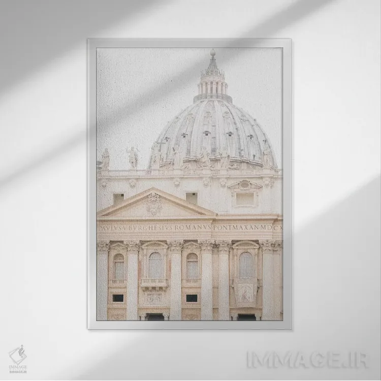 تابلو دکوراتیو Rome, Italy,ساختمان، رم، ایتالیا اثر لاولی لیتل هوم کو - نمای قابدار سفید