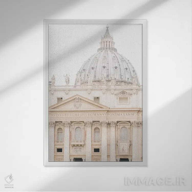 تابلو دکوراتیو Rome, Italy,ساختمان، رم، ایتالیا اثر لاولی لیتل هوم کو - نمای قابدار سفید