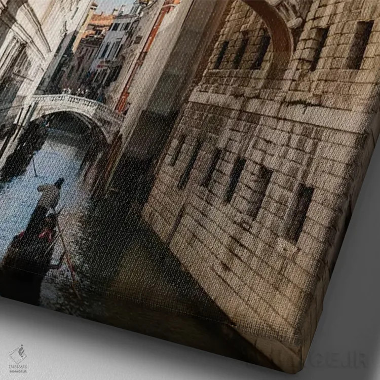 تابلو دکوراتیو Venice, Italy,پل آه ها، ونیز، ایتالیا اثر لاولی لیتل هوم کو - نمای نزدیک بافت بوم