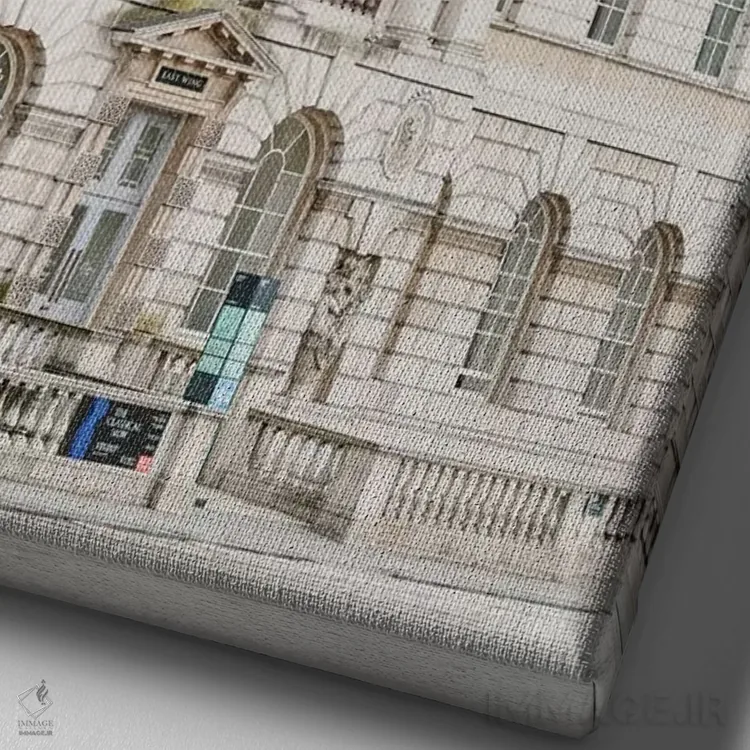 تابلو دکوراتیو London, England,ساختمان، لندن، انگلستان اثر لاولی لیتل هوم کو - نمای نزدیک بافت بوم