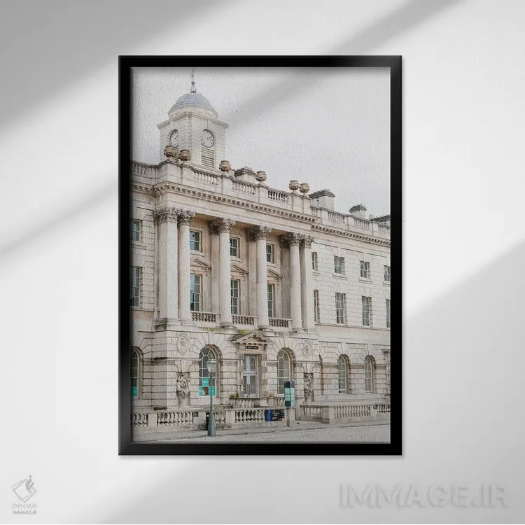 تابلو دکوراتیو London, England,ساختمان، لندن، انگلستان اثر لاولی لیتل هوم کو - نمای قابدار مشکی