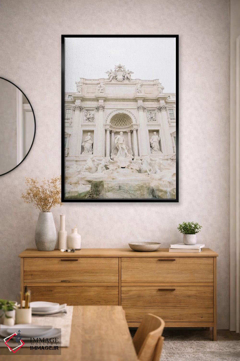 تابلو دکوراتیو Rome, Italy,نمای نزدیک فواره تروی، رم، ایتالیا اثر لاولی لیتل هوم کو - D2B