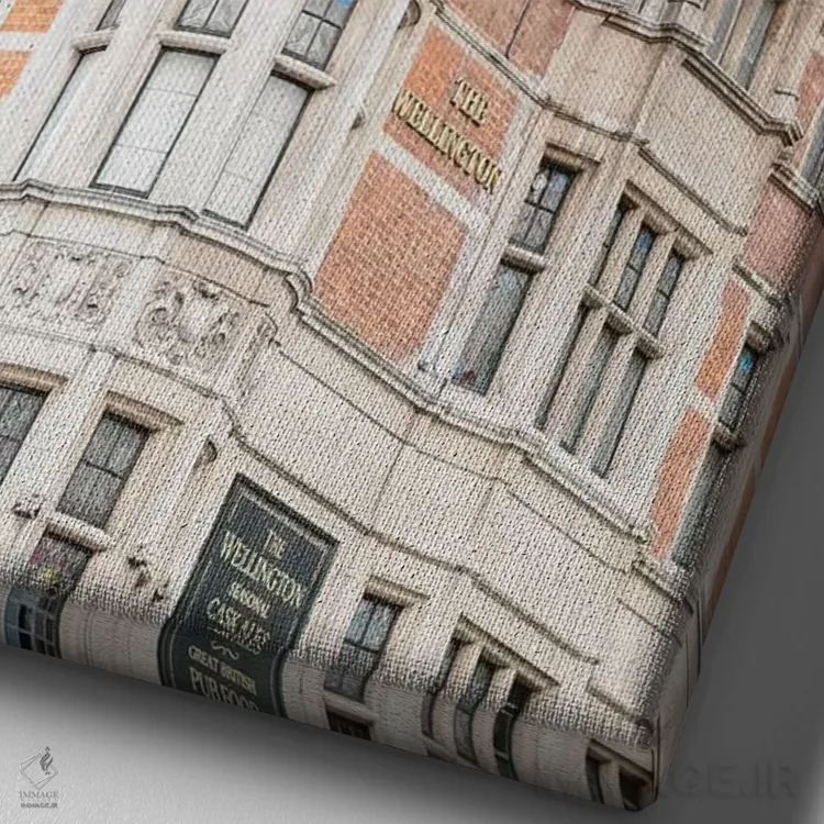 تابلو دکوراتیو London, England,گوشه ساختمان، لندن، انگلستان اثر لاولی لیتل هوم کو - نمای نزدیک بافت بوم