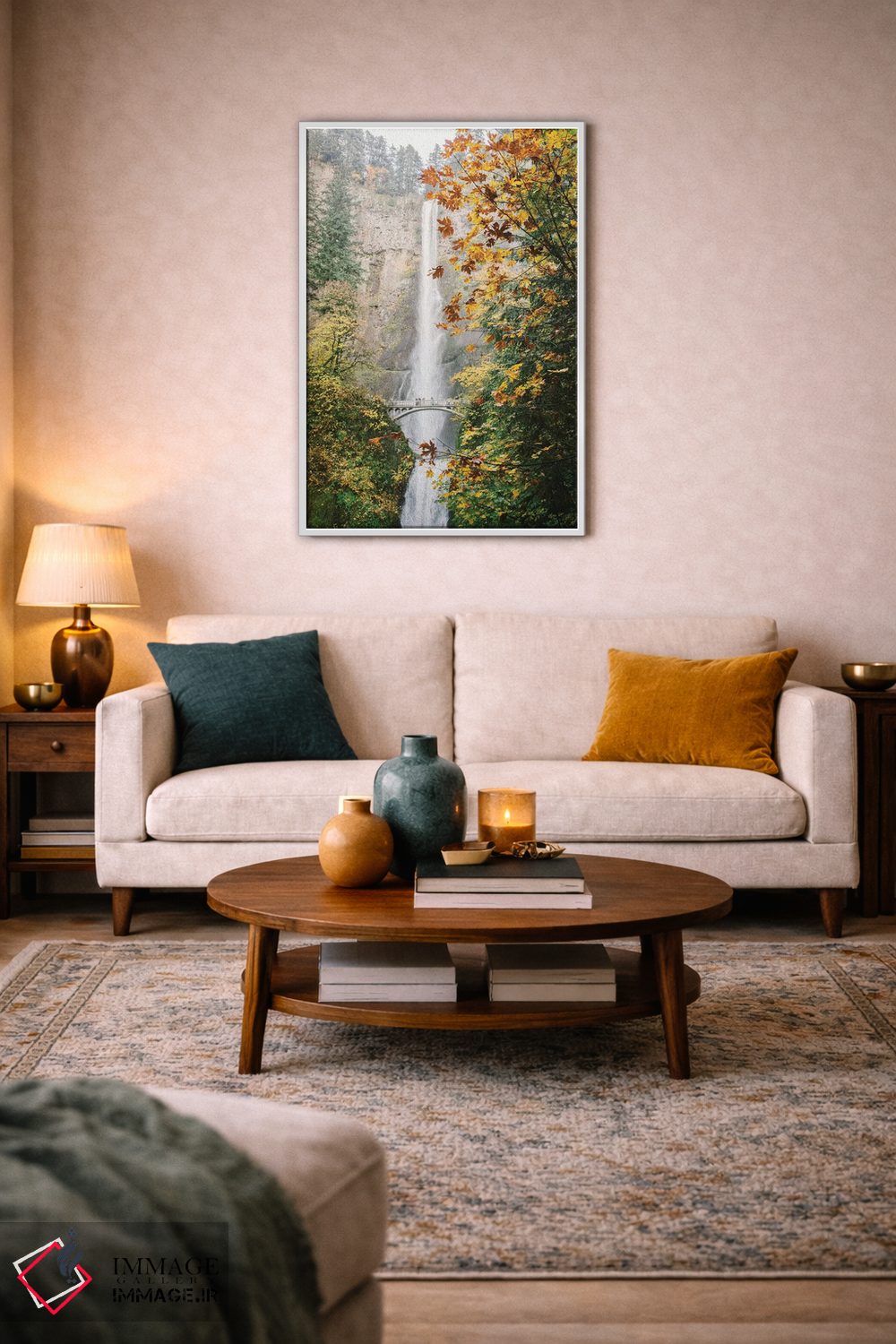 تابلو دکوراتیو Portland, Oregon,آبشار شماره ۳، پورتلند، اورگون اثر لاولی لیتل هوم کو - D1W