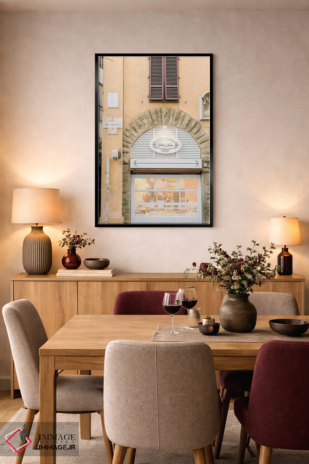 تابلو دکوراتیو Florence, Italy,تابلوی خیابان، فلورانس، ایتالیا اثر لاولی لیتل هوم کو - D4B