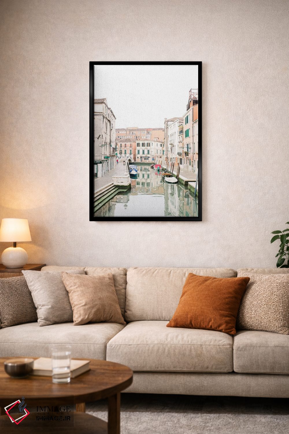 تابلو دکوراتیو Venice, Italy,کانال ونیز شماره ۳، ونیز، ایتالیا اثر لاولی لیتل هوم کو - D3B