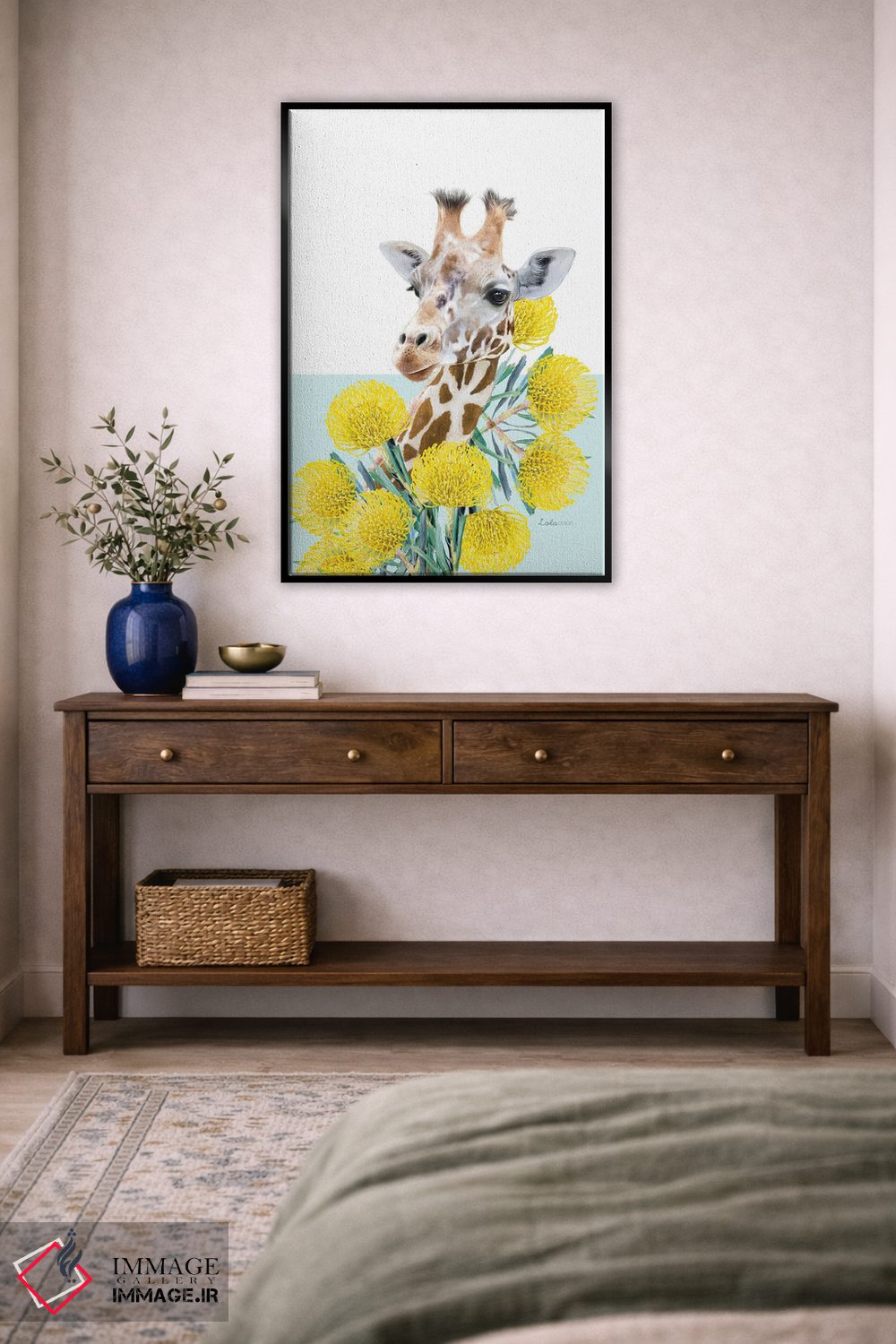 تابلو دکوراتیو زرافه سافاری اثر لولا دیزاین - D6B