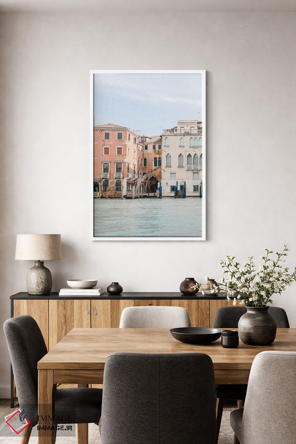 تابلو دکوراتیو Venice, Italy,ساختمان های کنار کانال شماره ۲، ونیز، ا… اثر لاولی لیتل هوم کو - D3W