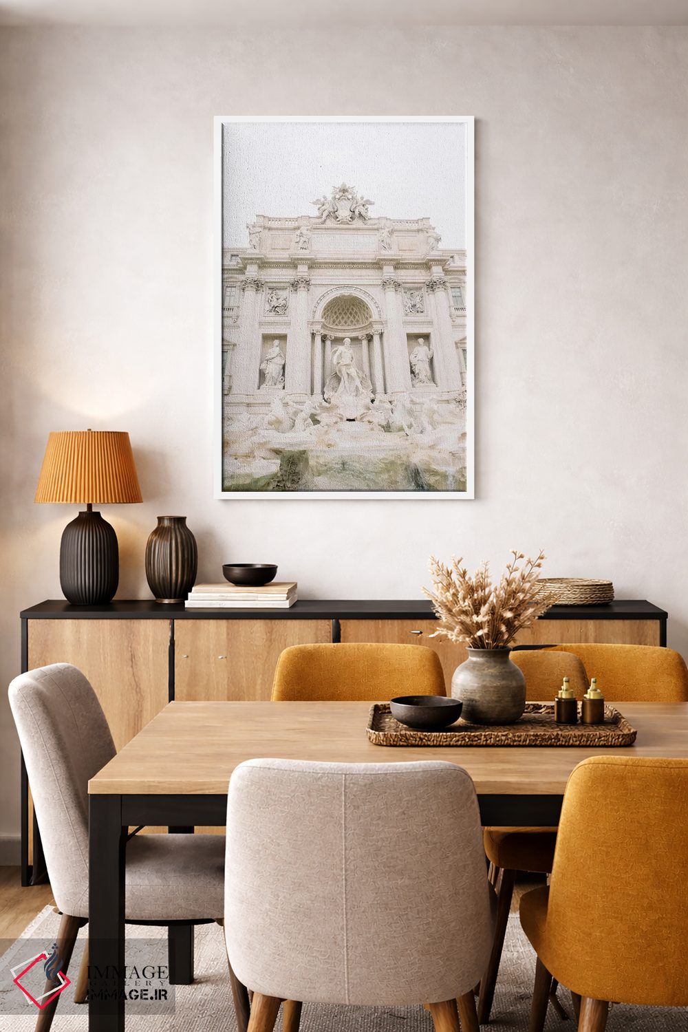 تابلو دکوراتیو Rome, Italy,نمای نزدیک فواره تروی، رم، ایتالیا اثر لاولی لیتل هوم کو - D5W