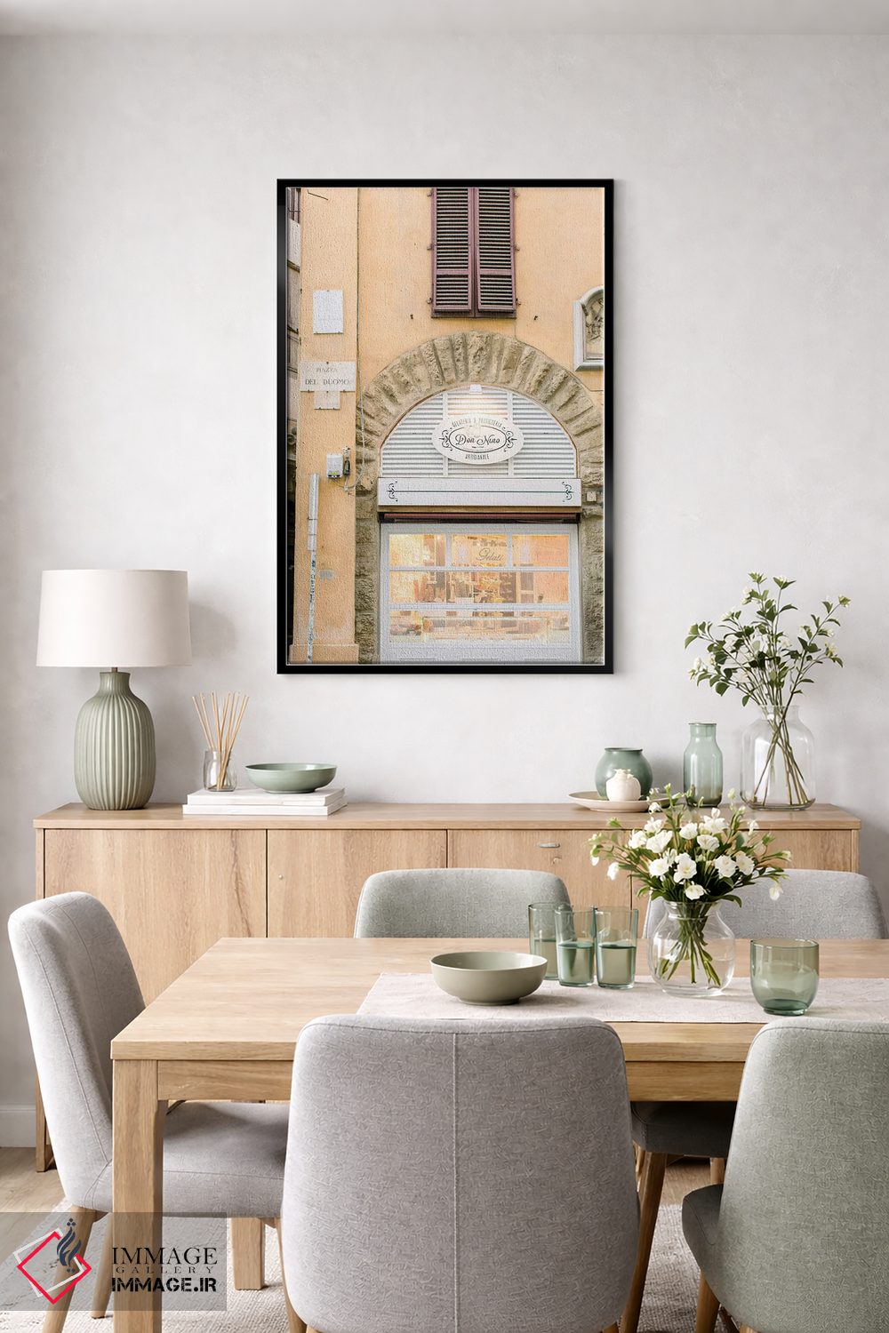 تابلو دکوراتیو Florence, Italy,تابلوی خیابان، فلورانس، ایتالیا اثر لاولی لیتل هوم کو - D6B