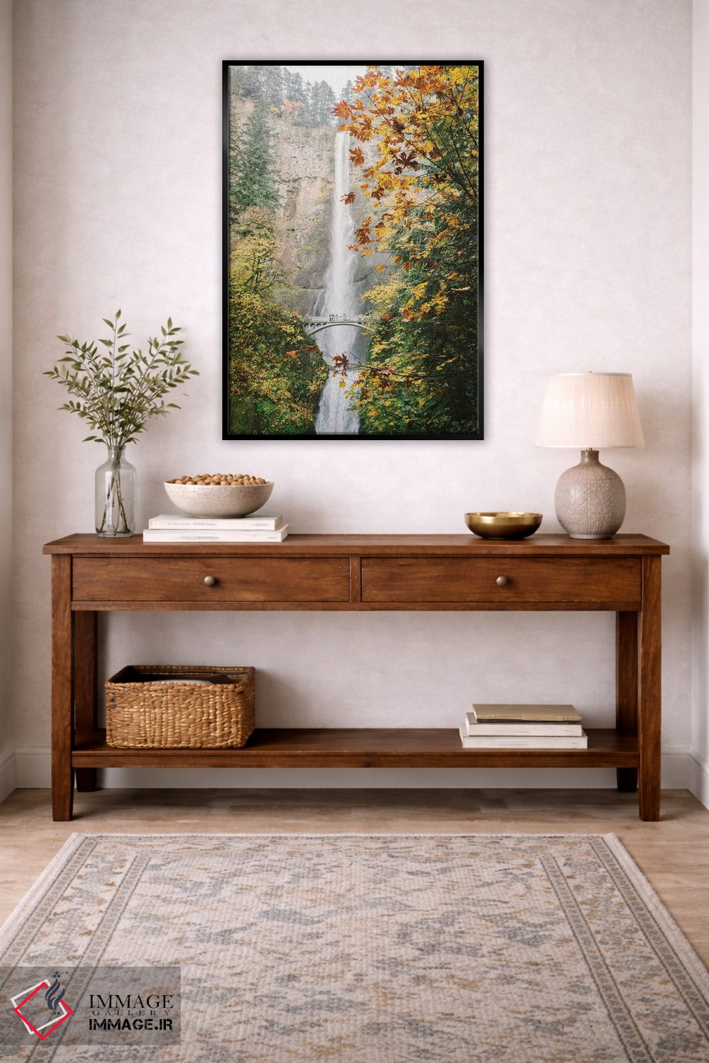 تابلو دکوراتیو Portland, Oregon,آبشار شماره ۳، پورتلند، اورگون اثر لاولی لیتل هوم کو - D4B