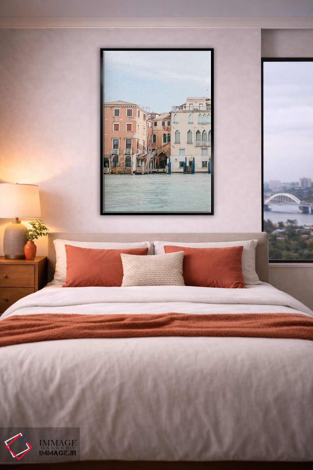 تابلو دکوراتیو Venice, Italy,ساختمان های کنار کانال شماره ۲، ونیز، ا… اثر لاولی لیتل هوم کو - D4B