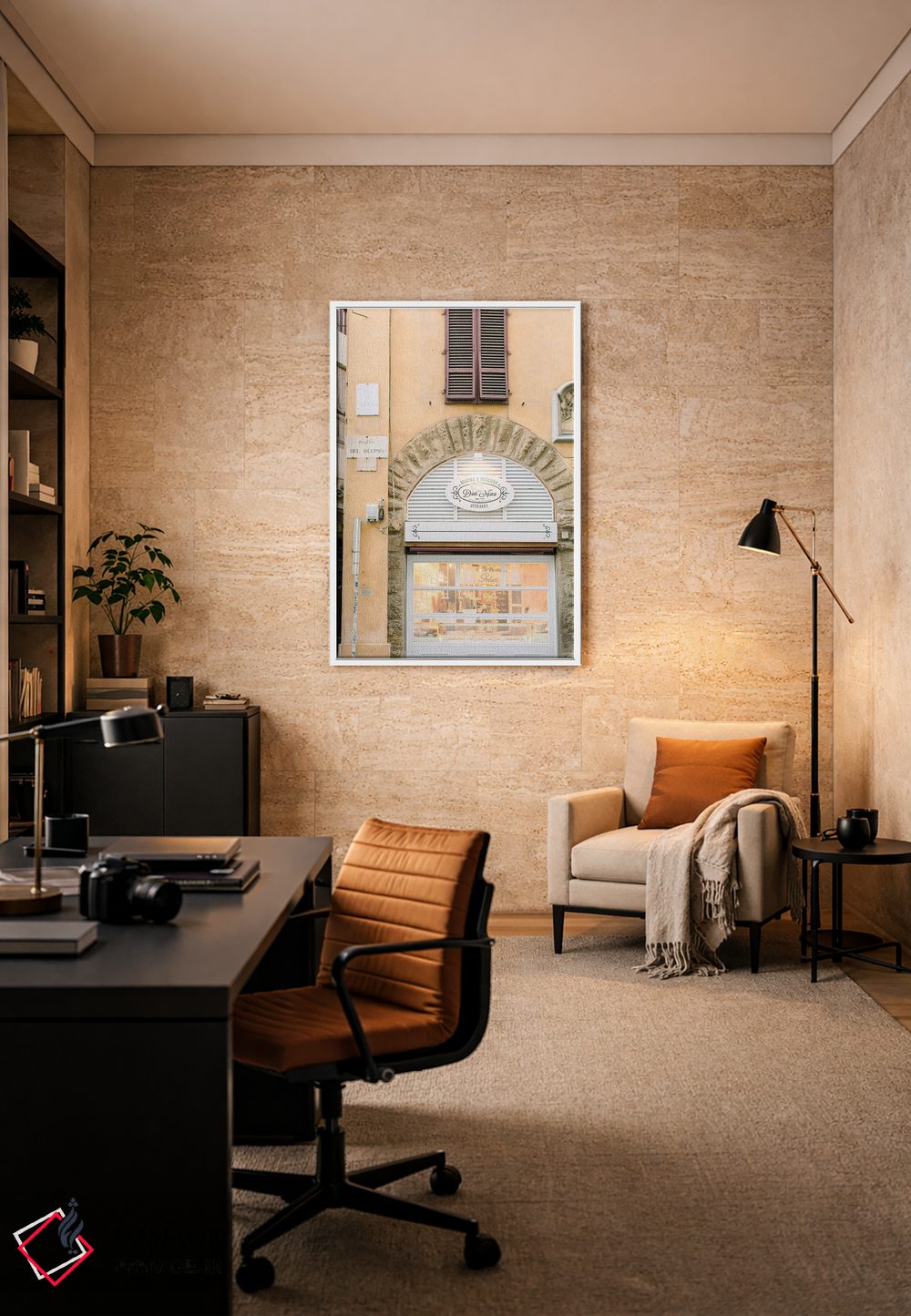 تابلو دکوراتیو Florence, Italy,تابلوی خیابان، فلورانس، ایتالیا اثر لاولی لیتل هوم کو - D5W