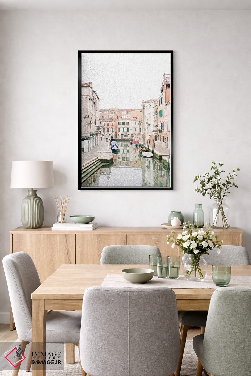 تابلو دکوراتیو Venice, Italy,کانال ونیز شماره ۳، ونیز، ایتالیا اثر لاولی لیتل هوم کو - D6B