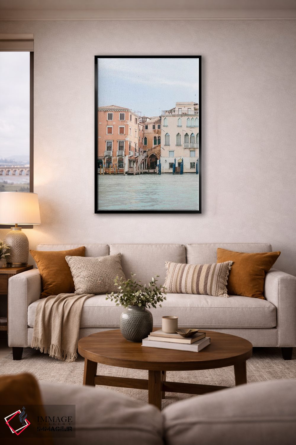 تابلو دکوراتیو Venice, Italy,ساختمان های کنار کانال شماره ۲، ونیز، ا… اثر لاولی لیتل هوم کو - D5B