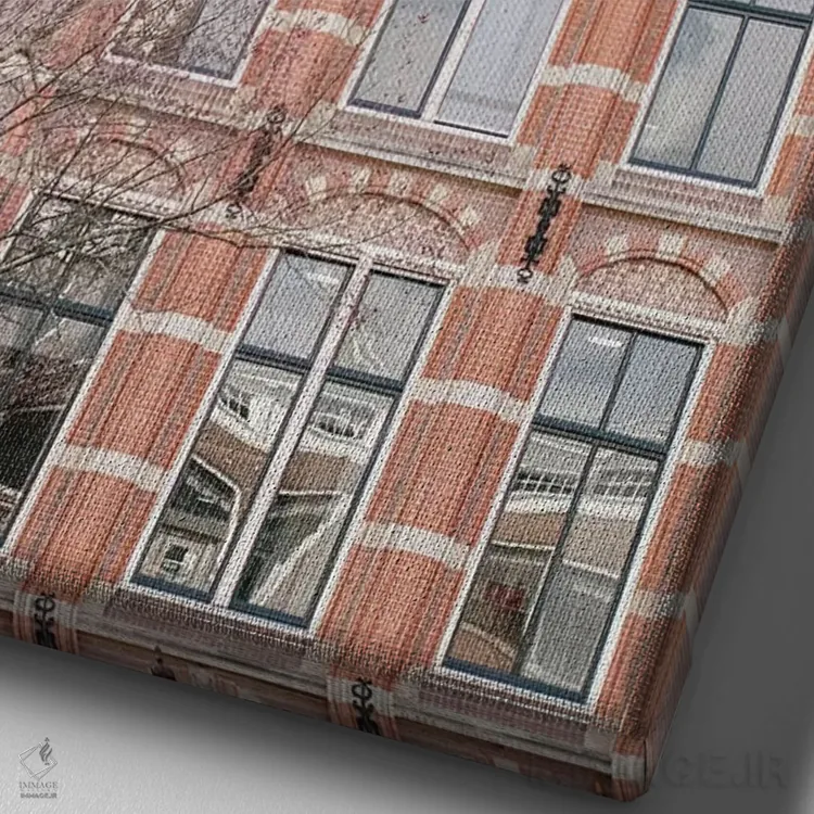 تابلو دکوراتیو خانه آمستردام اثر لاولی لیتل هوم کو - نمای نزدیک بافت بوم