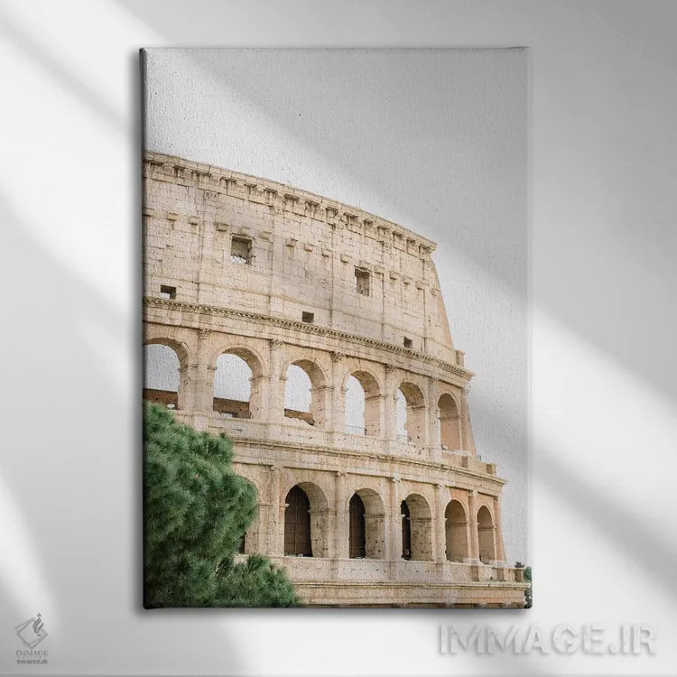 تابلو دکوراتیو Rome, Italy,کلوسئوم شماره ۱، رم، ایتالیا اثر لاولی لیتل هوم کو - نمای روبهرو روی دیوار