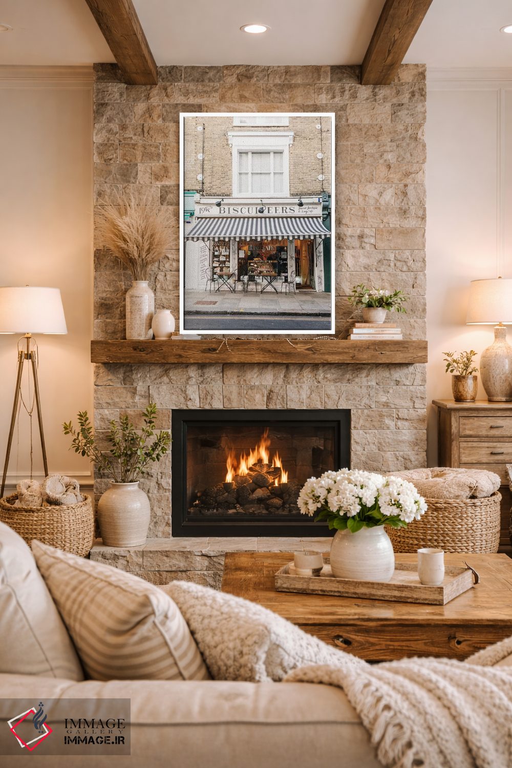 تابلو دکوراتیو London, England,کافه، لندن، انگلستان اثر لاولی لیتل هوم کو - D1W