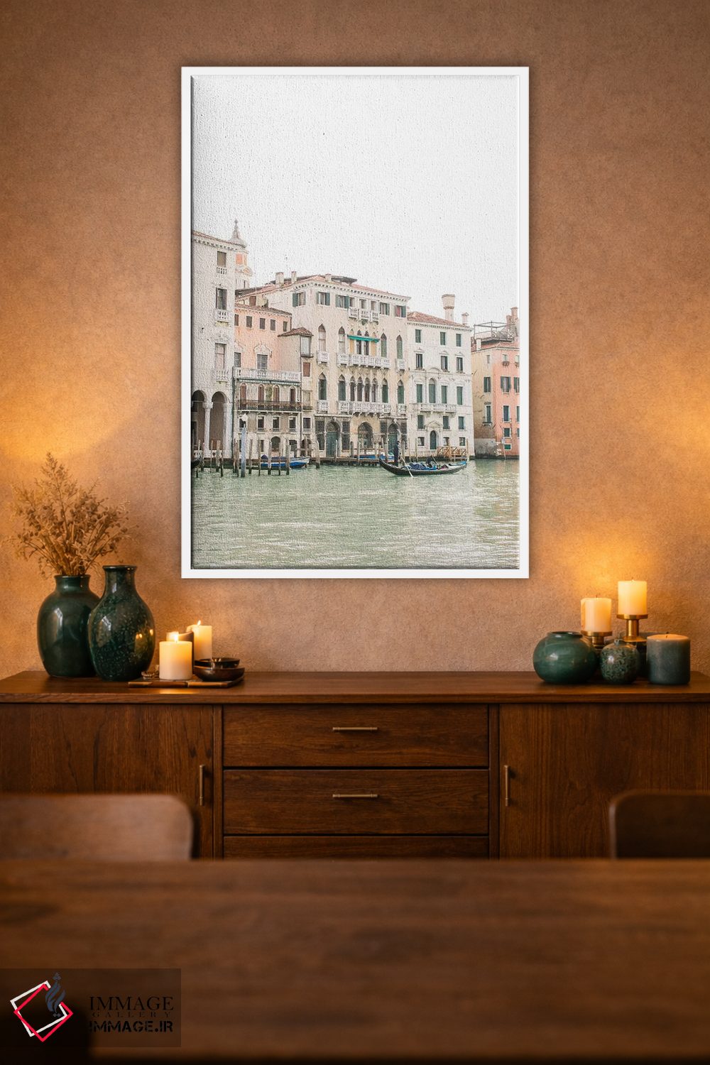 تابلو دکوراتیو Venice, Italy,ساختمان های کنار کانال شماره ۱، ونیز، ا… اثر لاولی لیتل هوم کو - D1W