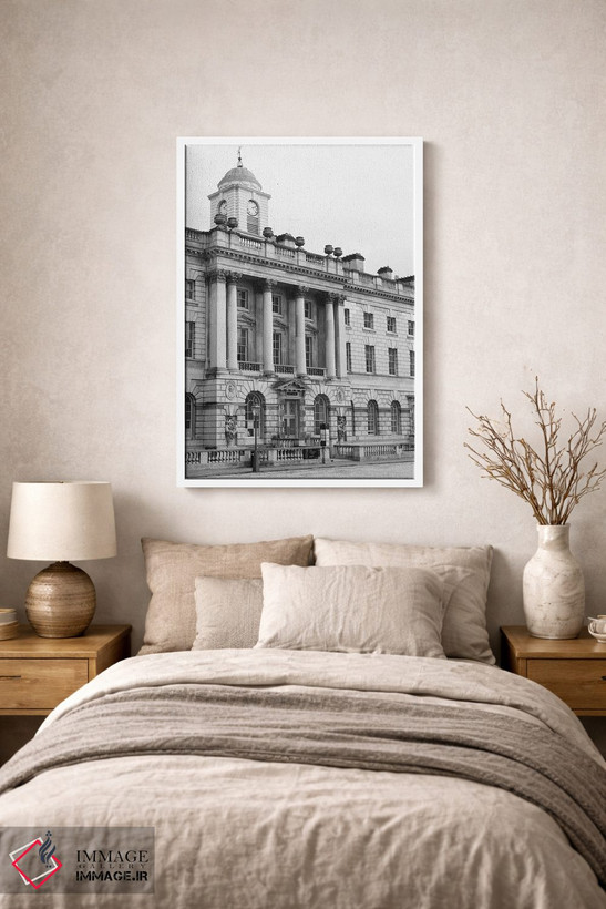 تابلو دکوراتیو London, England In Black & White,ساختمان، لندن، انگلس… اثر لاولی لیتل هوم کو - D1W