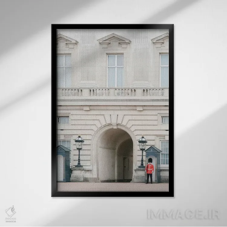 تابلو دکوراتیو London, England,کاخ باکینگهام، لندن، انگلستان اثر لاولی لیتل هوم کو - نمای قابدار مشکی