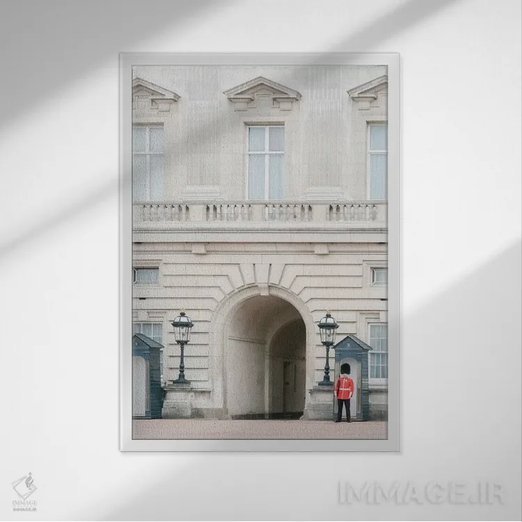 تابلو دکوراتیو London, England,کاخ باکینگهام، لندن، انگلستان اثر لاولی لیتل هوم کو - نمای قابدار سفید