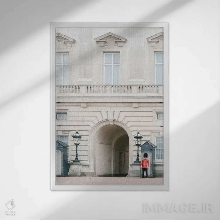 تابلو دکوراتیو London, England,کاخ باکینگهام، لندن، انگلستان اثر لاولی لیتل هوم کو - نمای قابدار سفید