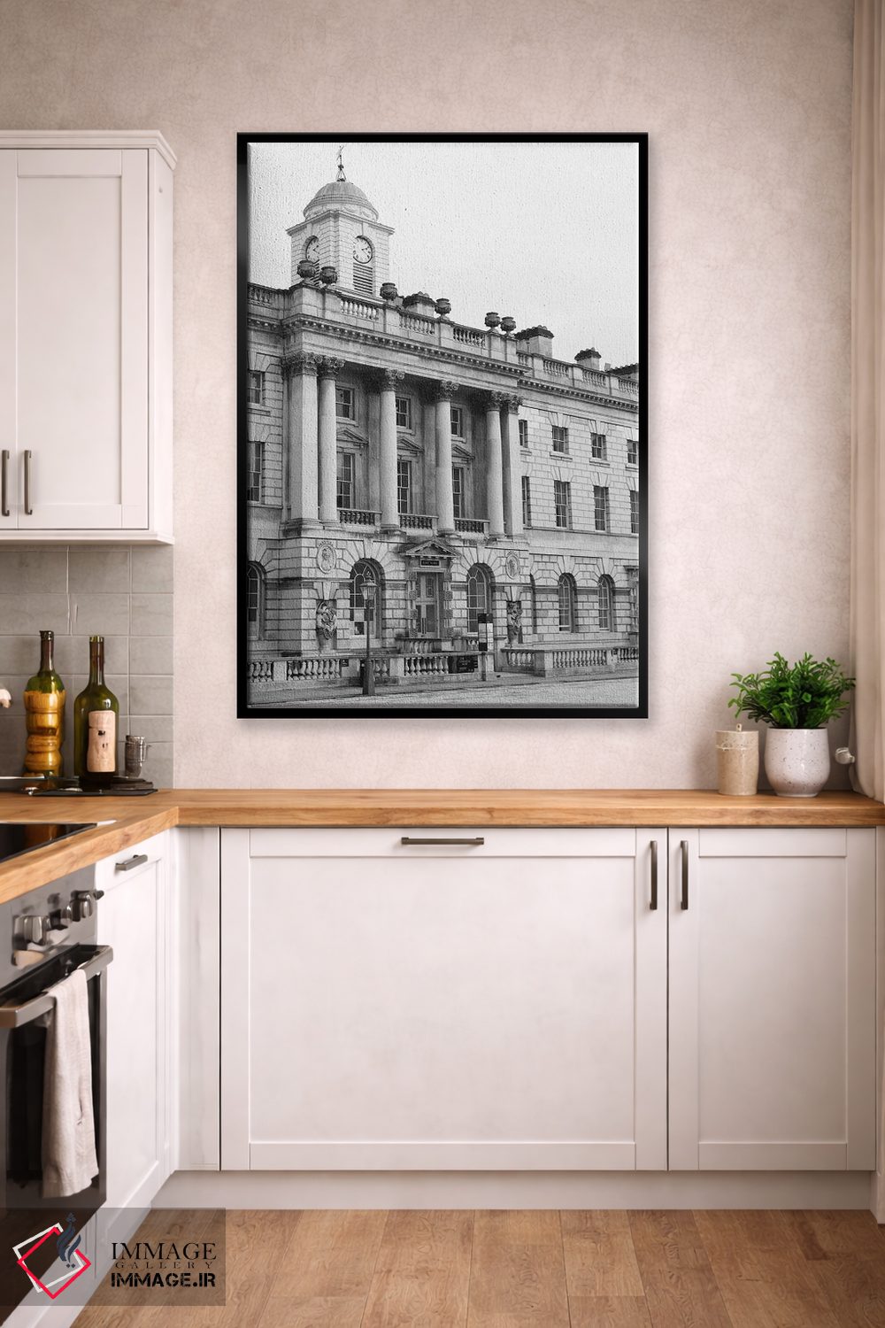 تابلو دکوراتیو London, England In Black & White,ساختمان، لندن، انگلس… اثر لاولی لیتل هوم کو - D2B