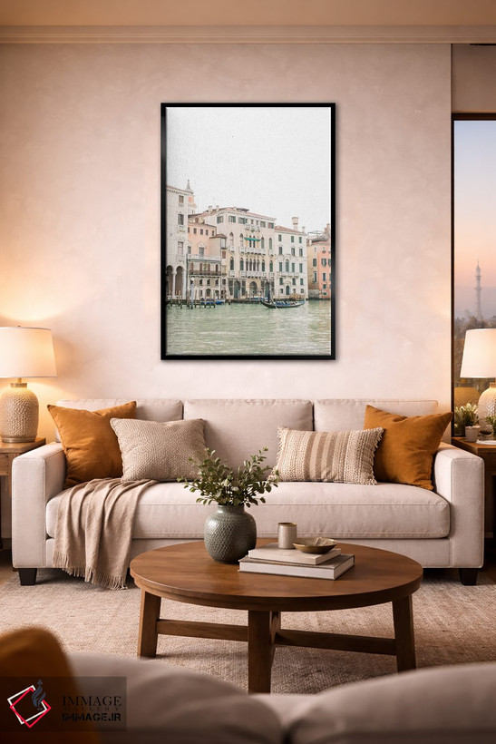 تابلو دکوراتیو Venice, Italy,ساختمان های کنار کانال شماره ۱، ونیز، ا… اثر لاولی لیتل هوم کو - D2B