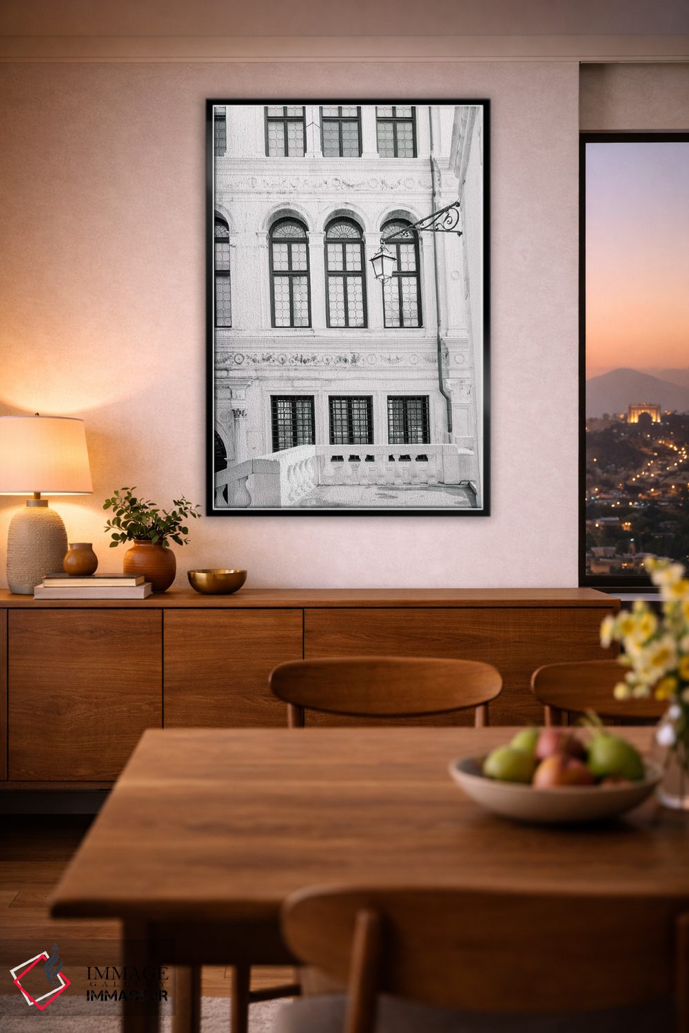 تابلو دکوراتیو Italy In Black & White,ونیز، ایتالیا اثر لاولی لیتل هوم کو - D4B