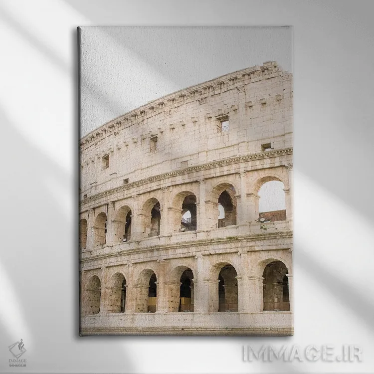 تابلو دکوراتیو Rome, Italy,کلوسئوم شماره ۲، رم، ایتالیا اثر لاولی لیتل هوم کو - نمای روبهرو روی دیوار