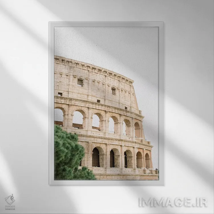 تابلو دکوراتیو Rome, Italy,کلوسئوم شماره ۱، رم، ایتالیا اثر لاولی لیتل هوم کو - نمای قابدار سفید