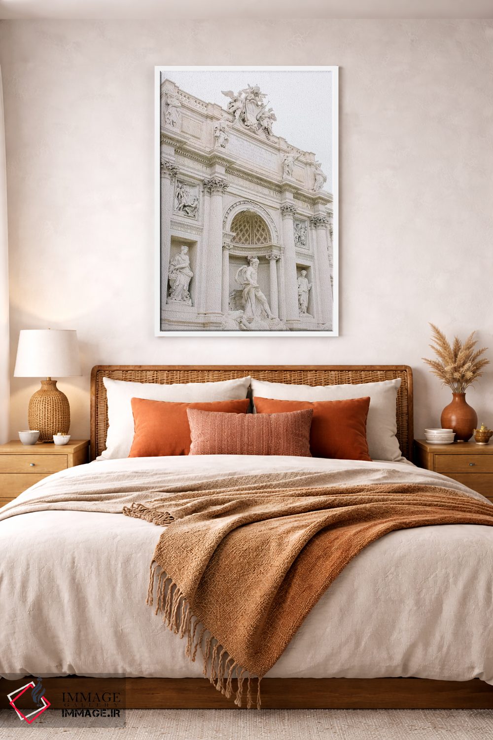 تابلو دکوراتیو Rome, Italy,فواره تروی شماره ۲، رم، ایتالیا اثر لاولی لیتل هوم کو - D3W