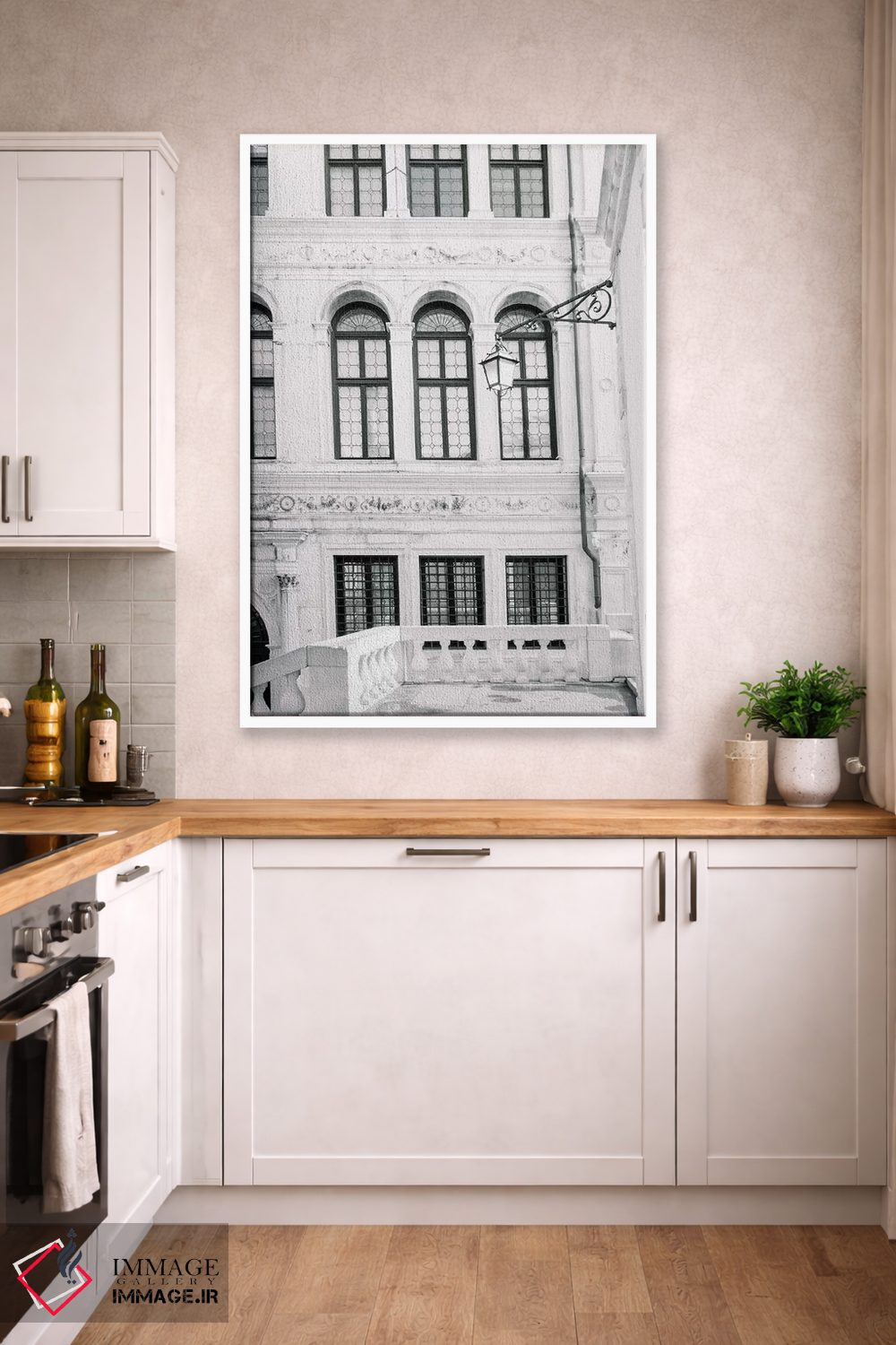 تابلو دکوراتیو Italy In Black & White,ونیز، ایتالیا اثر لاولی لیتل هوم کو - D5W