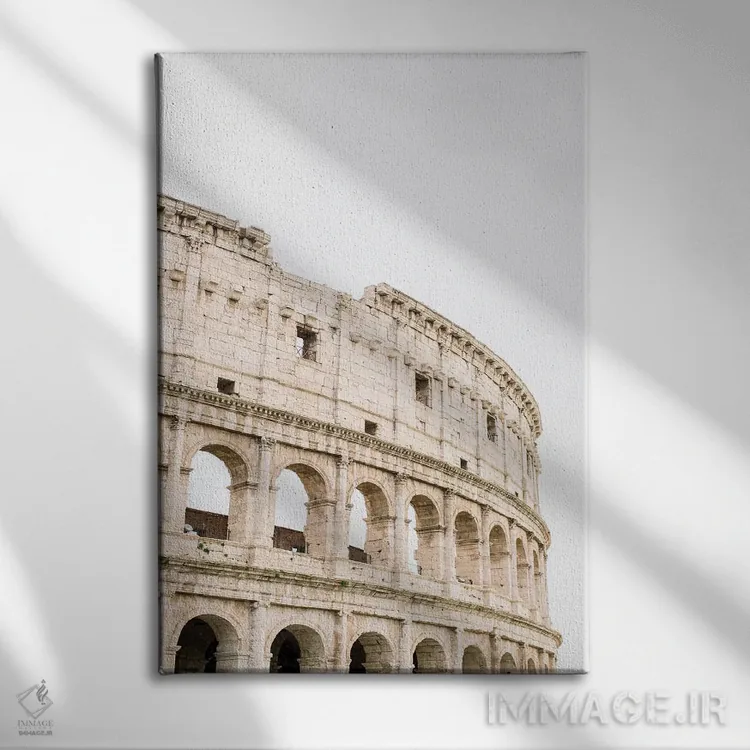 تابلو دکوراتیو Rome, Italy,کلوسئوم شماره ۴، رم، ایتالیا اثر لاولی لیتل هوم کو - نمای روبهرو روی دیوار