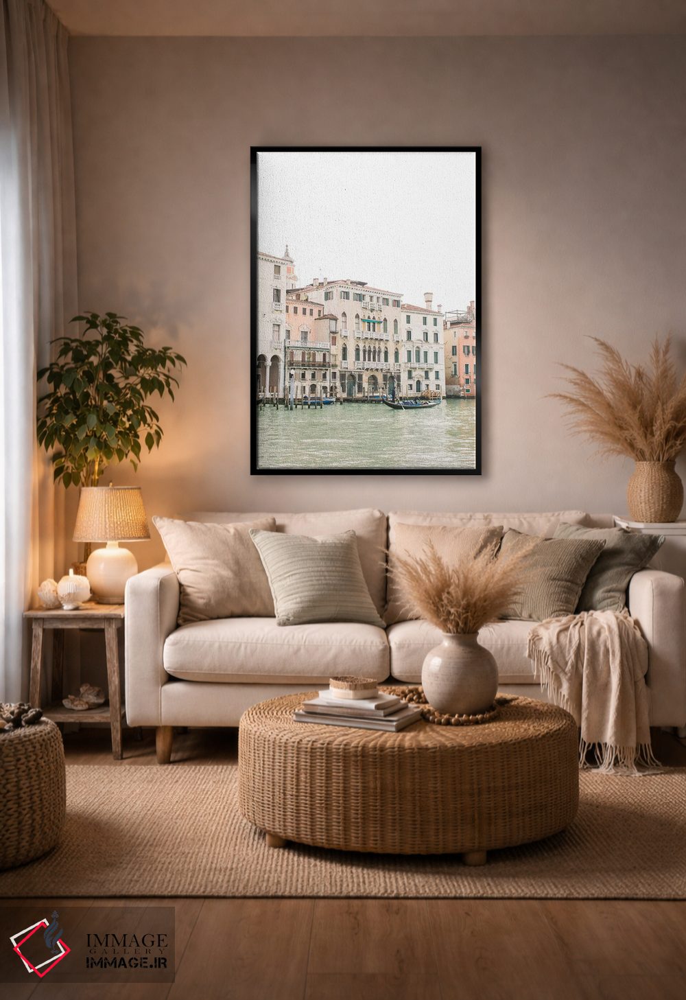 تابلو دکوراتیو Venice, Italy,ساختمان های کنار کانال شماره ۱، ونیز، ا… اثر لاولی لیتل هوم کو - D4B