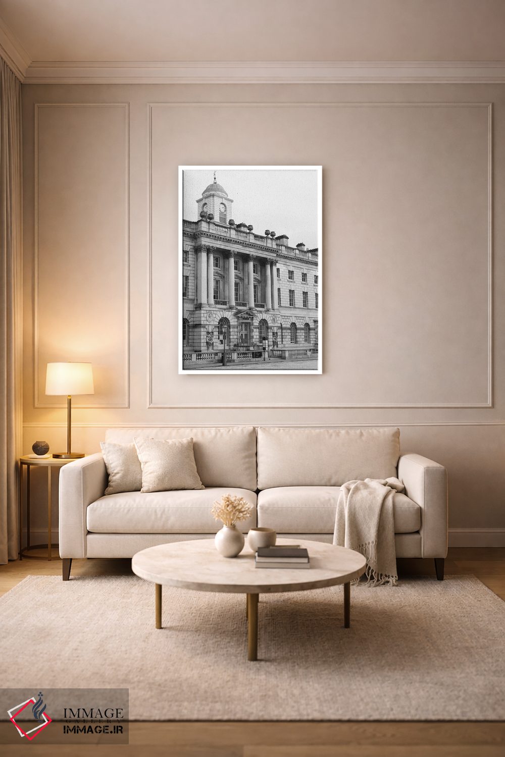 تابلو دکوراتیو London, England In Black & White,ساختمان، لندن، انگلس… اثر لاولی لیتل هوم کو - D4W