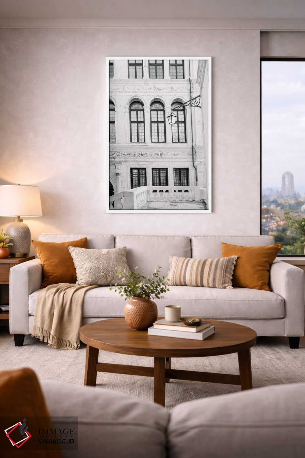 تابلو دکوراتیو Italy In Black & White,ونیز، ایتالیا اثر لاولی لیتل هوم کو - D6W