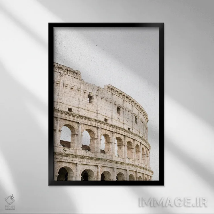 تابلو دکوراتیو Rome, Italy,کلوسئوم شماره ۴، رم، ایتالیا اثر لاولی لیتل هوم کو - نمای قابدار مشکی