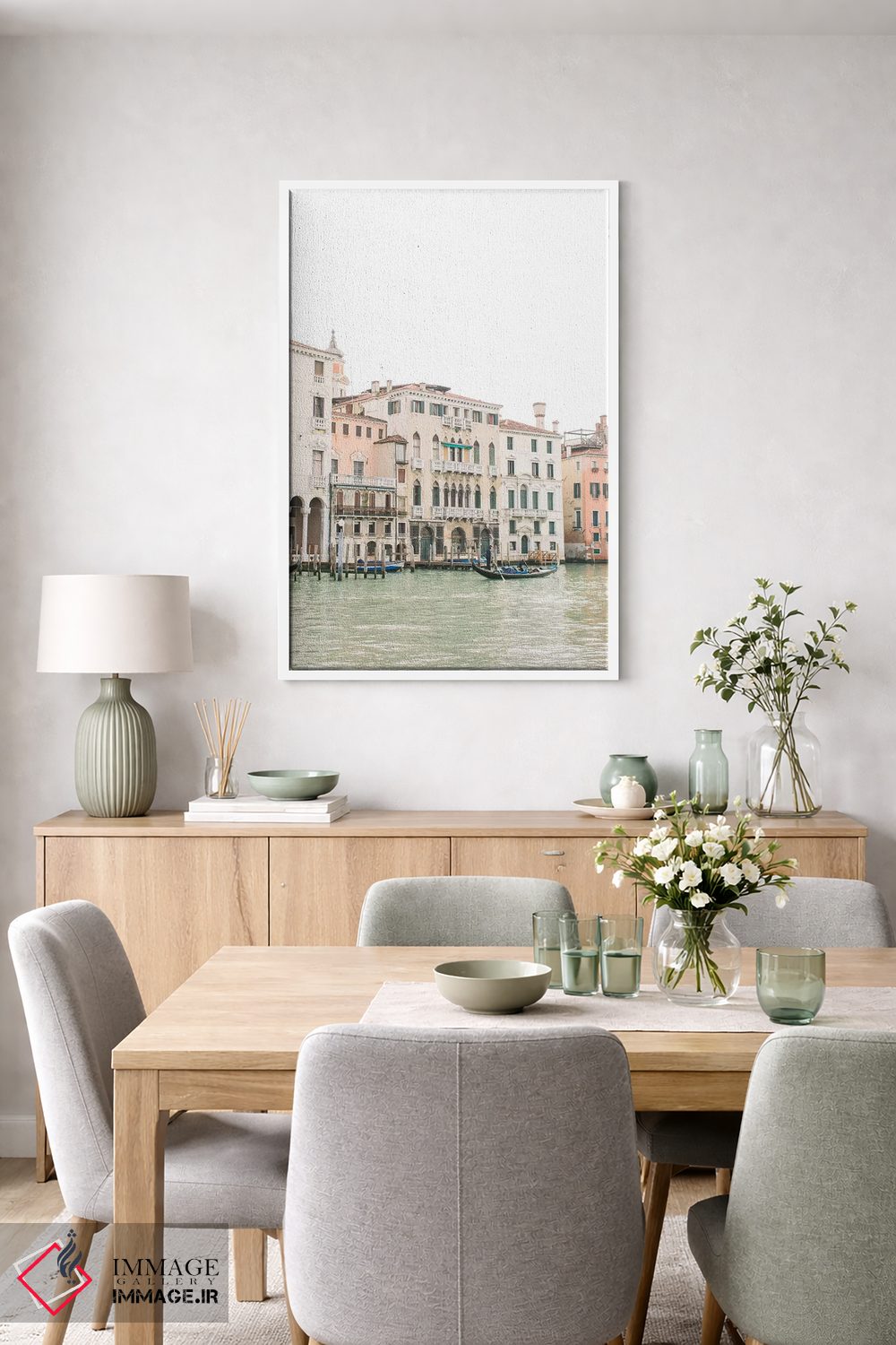 تابلو دکوراتیو Venice, Italy,ساختمان های کنار کانال شماره ۱، ونیز، ا… اثر لاولی لیتل هوم کو - D5W