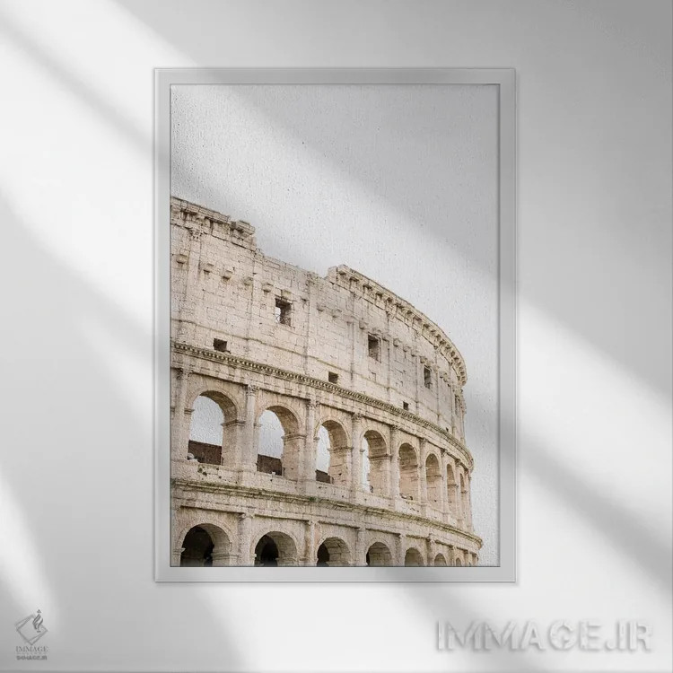 تابلو دکوراتیو Rome, Italy,کلوسئوم شماره ۴، رم، ایتالیا اثر لاولی لیتل هوم کو - نمای قابدار سفید