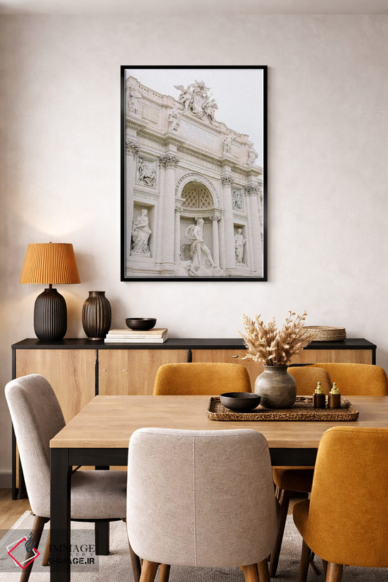 تابلو دکوراتیو Rome, Italy,فواره تروی شماره ۲، رم، ایتالیا اثر لاولی لیتل هوم کو - D5B