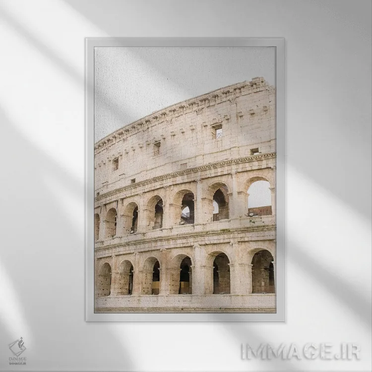 تابلو دکوراتیو Rome, Italy,کلوسئوم شماره ۲، رم، ایتالیا اثر لاولی لیتل هوم کو - نمای قابدار سفید