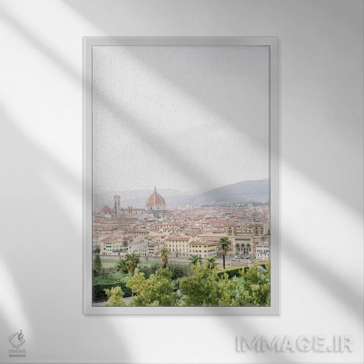 تابلو دکوراتیو Tuscany, Italy,روستا و حومه شماره ۱، توسکانی، ایتالیا اثر لاولی لیتل هوم کو - نمای قابدار سفید