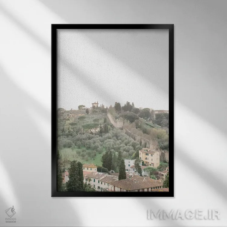 تابلو دکوراتیو Tuscany, Italy,روستا و حومه شماره ۳، توسکانی، ایتالیا اثر لاولی لیتل هوم کو - نمای قابدار مشکی