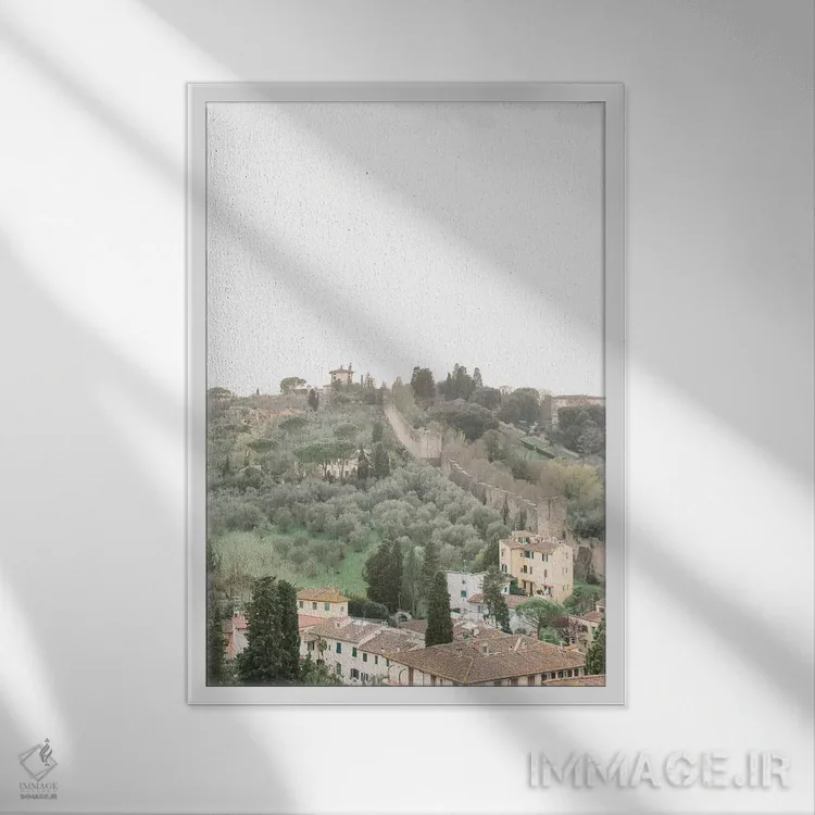 تابلو دکوراتیو Tuscany, Italy,روستا و حومه شماره ۳، توسکانی، ایتالیا اثر لاولی لیتل هوم کو - نمای قابدار سفید